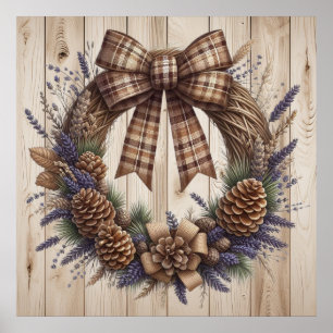 Pinecone krans Poster