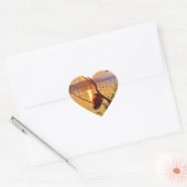 Pinecone Lake sunset Hart Sticker (Envelop)