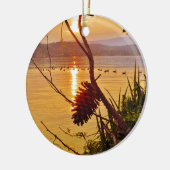 Pinecone Lake sunset Keramisch Ornament (Links)
