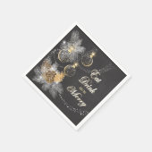 Pinecone Ornaments Chalkboard kerst Servetten (Hoek)