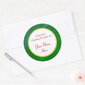 Pinecone Pattern Custom Holiday Baking Stickers (Envelop)