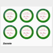 Pinecone Pattern Custom Holiday Baking Stickers (Vel)