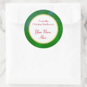 Pinecone Pattern Custom Holiday Baking Stickers (Tas)