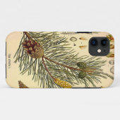 Pinecone Pine Tree  Botanisch afdrukken Case-Mate iPhone Case (Achterkant (horizontaal))