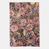 Pinecone rustieke herfst natuurlijke winterbruin theedoek (Verticaal)