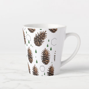 Pinecone rustique Petite Mug latte Vacances Wood