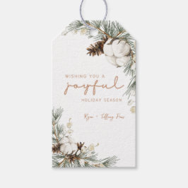 Pinecone Spruce Christmas Gift Label Cadeaulabel
