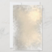 Pinecone String Lights Winter  Wedding Menu Card (Dos)