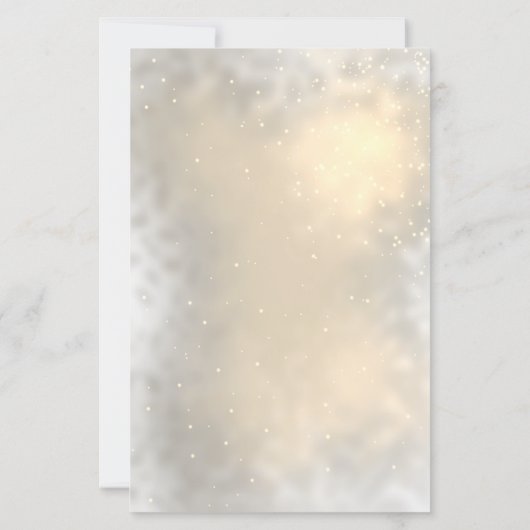 Pinecone String Lights Winter  Wedding Menu Card (Achterkant)