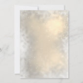 Pinecone String Lights Winter Wedding Save The Dat Date (Achterkant)