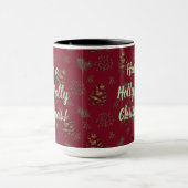 Pinecones & Berries Kerstfeest Mok (Midden)
