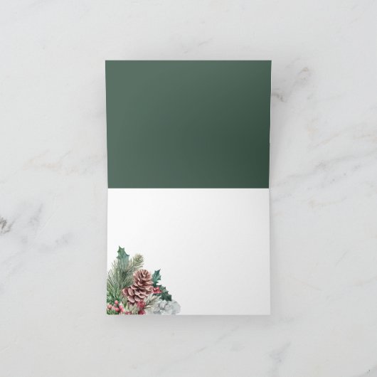 Pinecones d'hiver et Holly Merci (Intérieur)