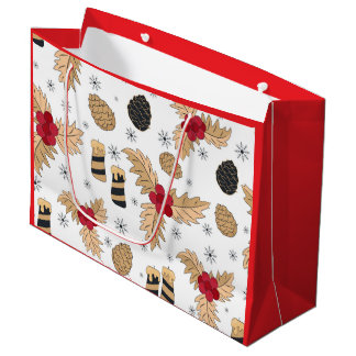 Pinecones en kaarsen groot cadeauzakje