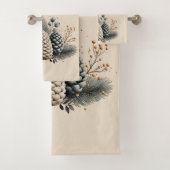 Pinecones et Crescent Lune Amour hivernal (En situation)