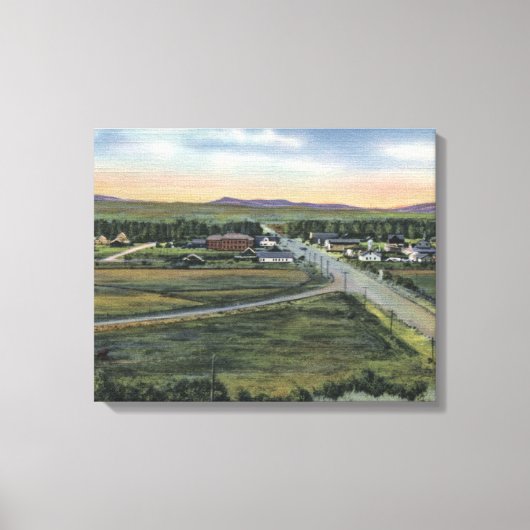 Pinedale, WY - County Seat of Sublette County Canvas Afdruk (Voorkant)