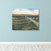 Pinedale, WY - County Seat of Sublette County Canvas Afdruk (Insitu (Houten vloer))