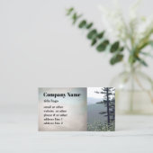 pinède de montagne art photo carte de visite (Debout devant)