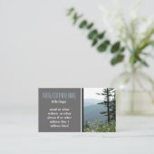 pinède de montagne art photo carte de visite (Debout devant)