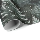 Pinegroene kerstbomen cadeaupapier (Rol Hoek)
