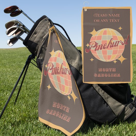 Pinehurst City North Carolina golfspeler Golfhanddoek
