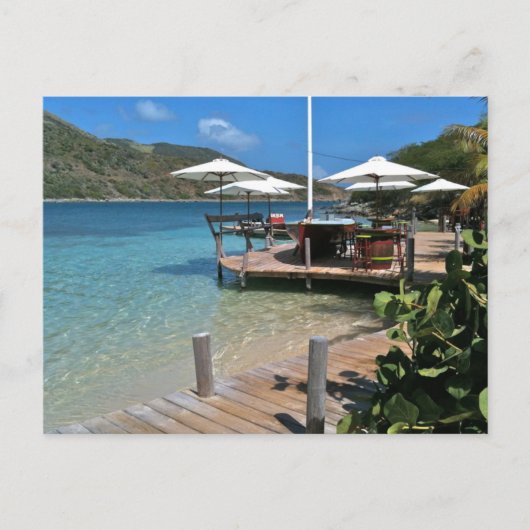 Pinel Island waterfront restaurant Briefkaart (Voorkant)