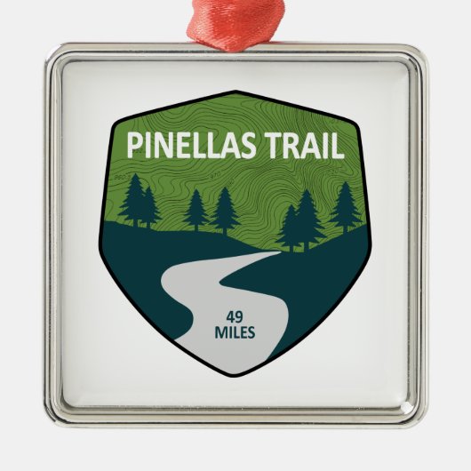 Pinellas Trail Metalen Ornament (Voorkant)