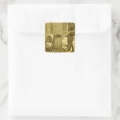 Pineries van Michigan Goodridge Brothers Saginaw M Vierkante Sticker (Tas)