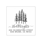 Pines Aangepaste naam Handtekening Aangepaste naam Rubberstempel (Afrduk)