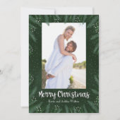 Pines Branches kerstfoto Feestdagenkaart (Voorkant)