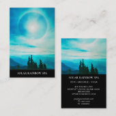 *~* Pines Mountains Rainbow Sun Blue Carte de visi (Devant / Derrière)