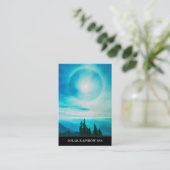 *~* Pines Mountains Rainbow Sun Blue Carte de visi (Debout devant)