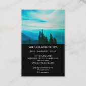 *~* Pines Mountains Rainbow Sun Blue Carte de visi (Dos)