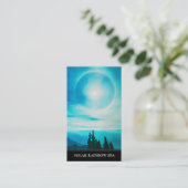 *~* Pines Mountains Sun Rainbow Blue Carte de visi (Debout devant)