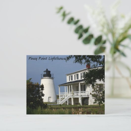 Piney Point Lighthouse Briefkaart (Staand voorkant)