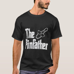 Pinfather Bowling Papa Vaders Dag Bowler Daddy Pap T-shirt