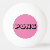 "Ping and Pong on roze" Abstracte Ping Pong Ball (Voorkant)