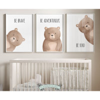 Ping Bear Nursery Prinsery Set de 3 Affirmations