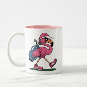 Ping Flamingo Golf Zonnebril Golf Liefhebber Tweekleurige Koffiemok
