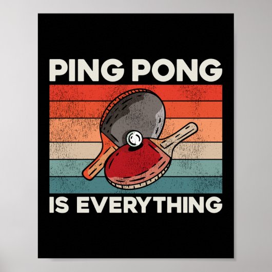 Ping Ping Pong Table Tennis Ping Pong Poster (Voorkant)