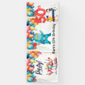 Ping Pong 50ste verjaardagsfeestje Spandoek (Verticaal)