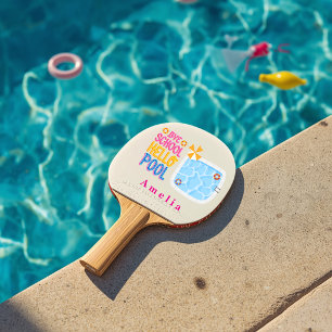 Ping Pong Au revoir école bonjour piscine Raquette de PingPo