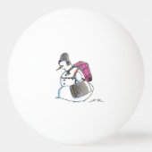 Ping Pong Backpack Snowman balle de ping-pong 3 étoiles (Devant)