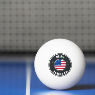 Ping Pong Ball - Aangepaste Amerikaanse vlag naam