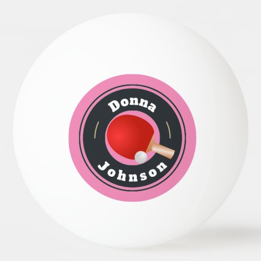 Ping Pong Ball - Aangepaste jouw naam toevoegen ro (Voorkant)