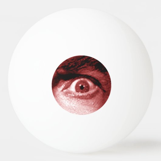 Ping Pong Ball - Novelty Eye Design. (Voorkant)