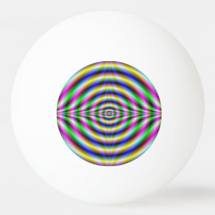 Ping Pong Ball Psychedelic Neon Eye
