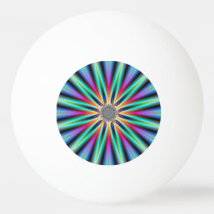 Ping Pong Ball Star in Turquoise Blue en Pink