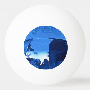 Ping Pong Balle Abstraite de ping-pong "Frozen Ridge #3"