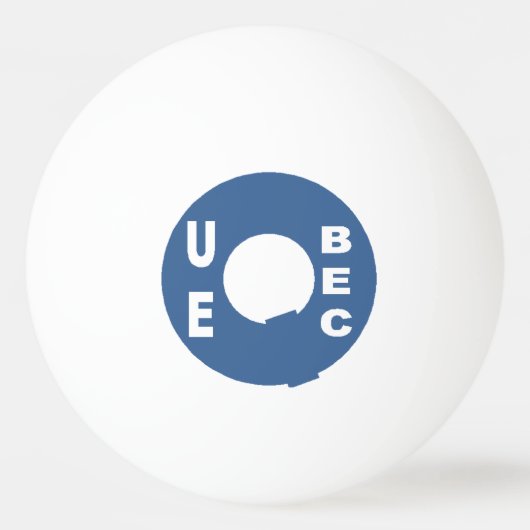 Ping Pong Balle de ping-pong 3 étoiles blanche Design QUEBEC (Devant)