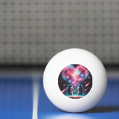 Ping Pong Balle de ping-pong Astronaute Amour Nébuleuse (Filet)